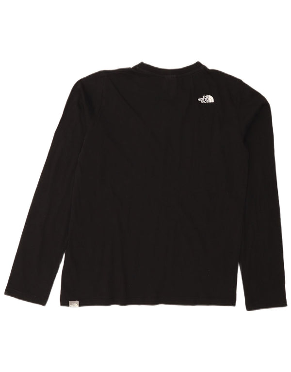 The North Face Boys Graphic Top mânecă lungă 14-15 ani XL bumbac negru