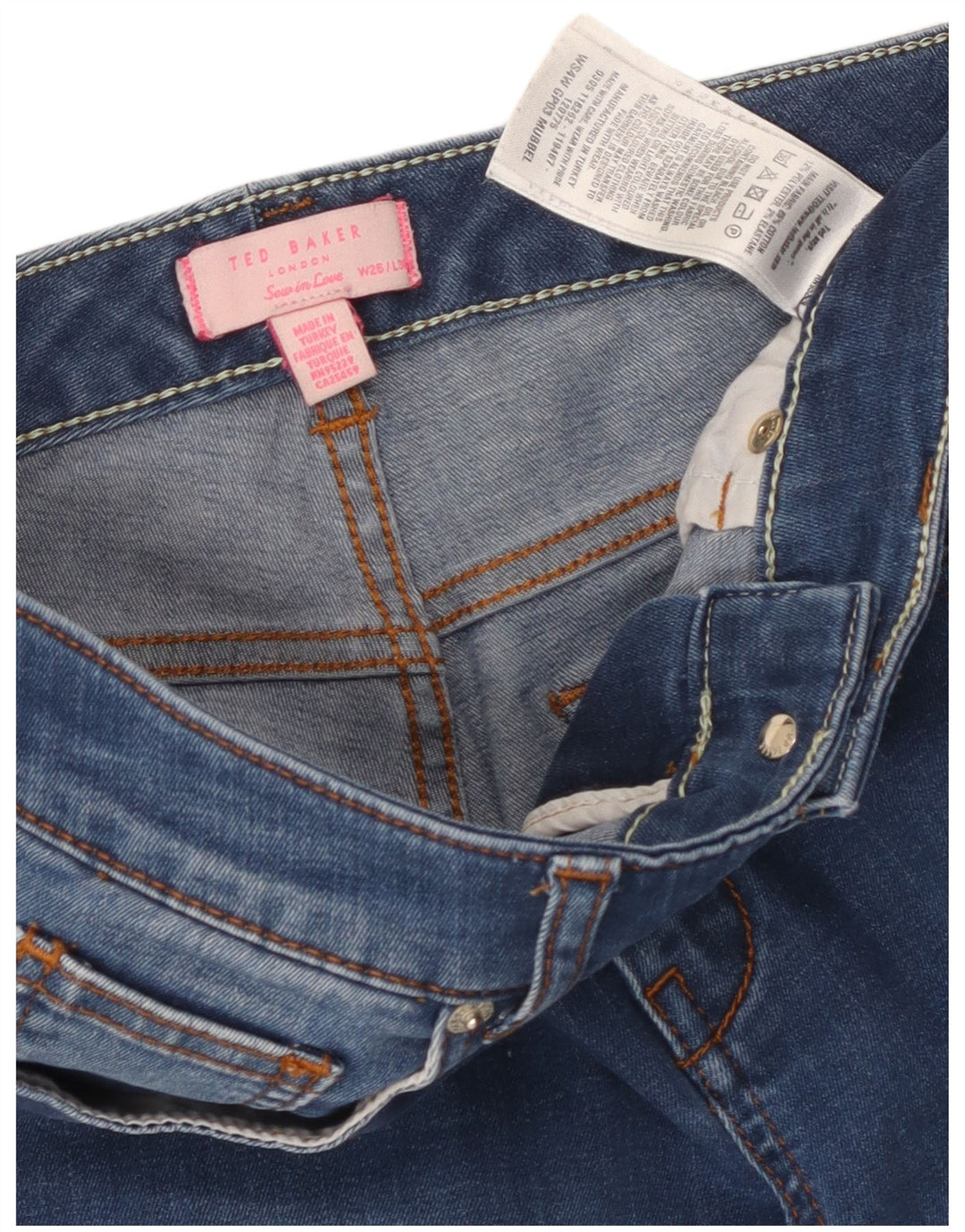 Blugi skinny pentru femei TED BAKER W26 L30 bumbac albastru