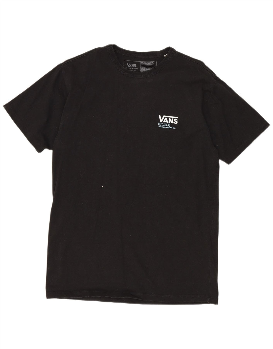 Tricou grafic pentru bărbați VANS Classic Fit Top, bumbac mediu negru