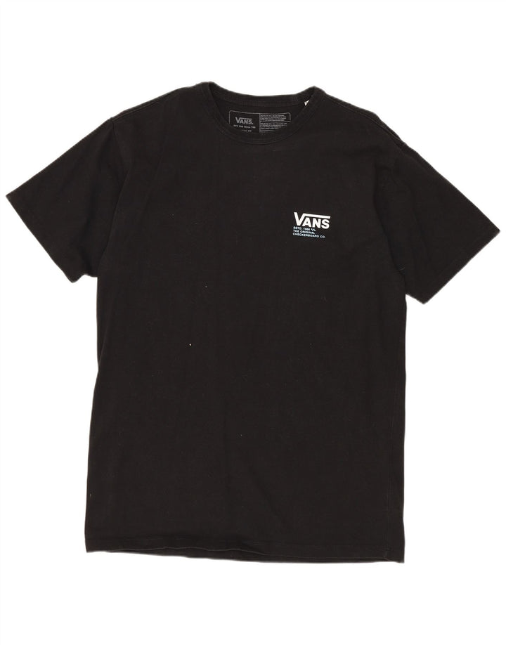 Tricou grafic pentru bărbați VANS Classic Fit Top, bumbac mediu negru