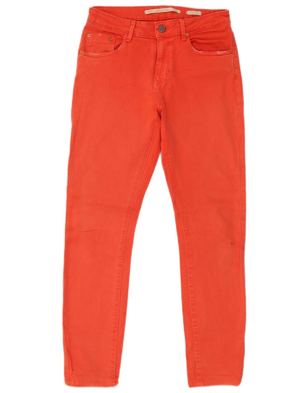 Blugi skinny dama Zara EU 38 Mici L28 L26 Bumbac portocaliu