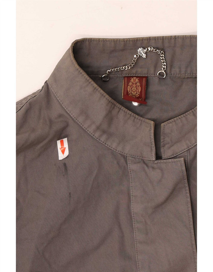 Jachetă Bomber Crop Dondup pentru femei IT 44, bumbac gri mediu