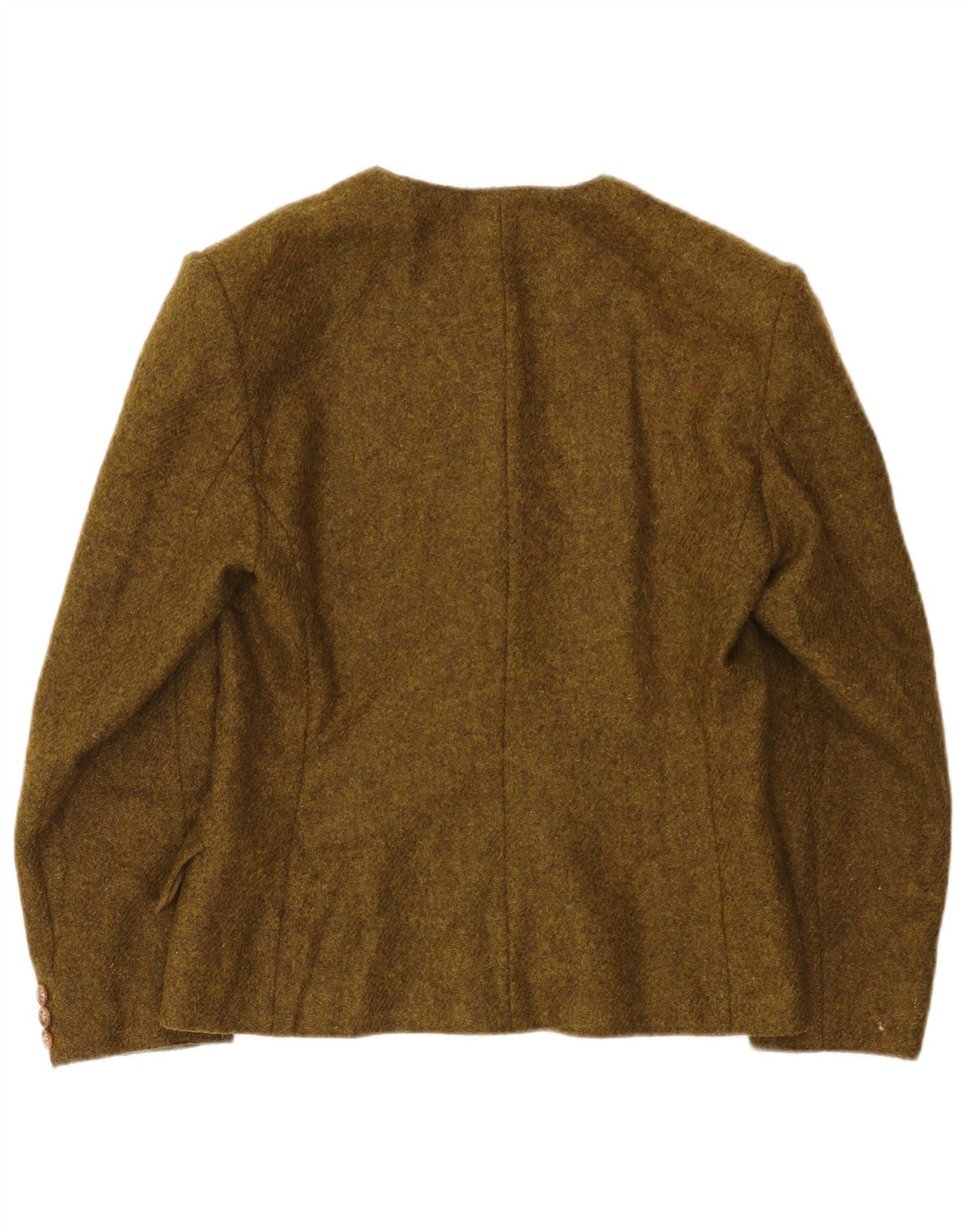 Jachetă Blazer pentru femei Marella, cu 4 nasturi, UK 14, lână cachi mare cachetă