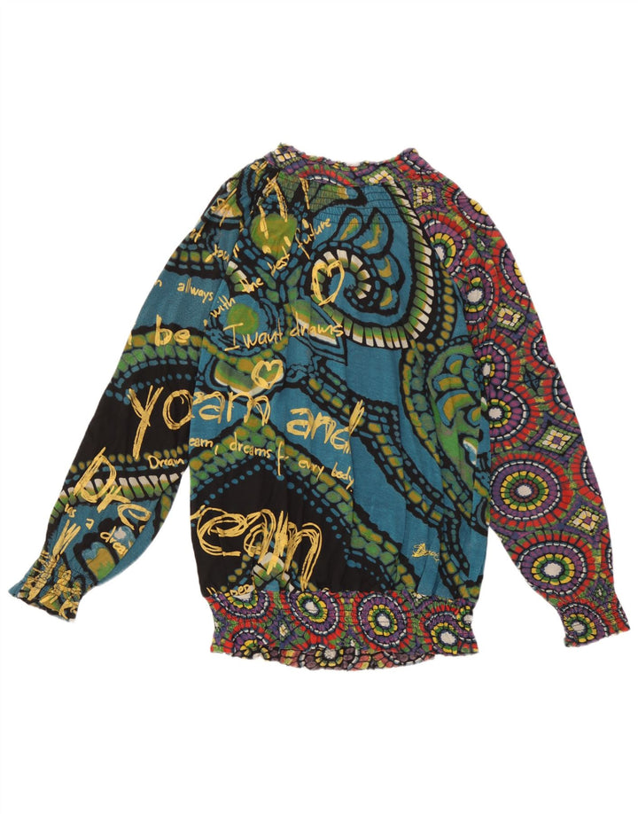 Top bluză Desigual pentru femei cu model abstract UK 14 Medium Multicolor