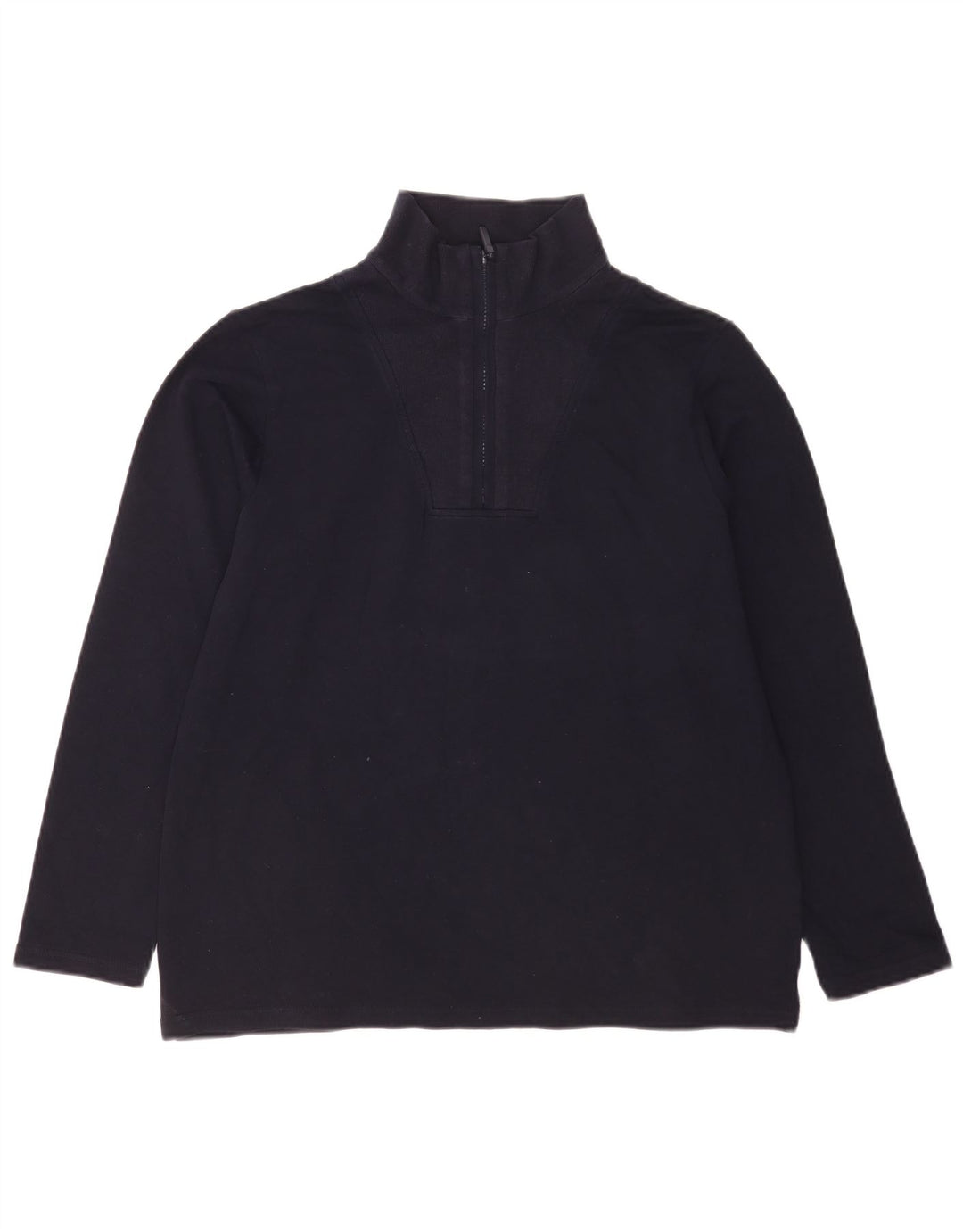 Pulover pentru femei Marks & Spencer, cu fermoar, cu gât, UK 14 Medium Bleumarin