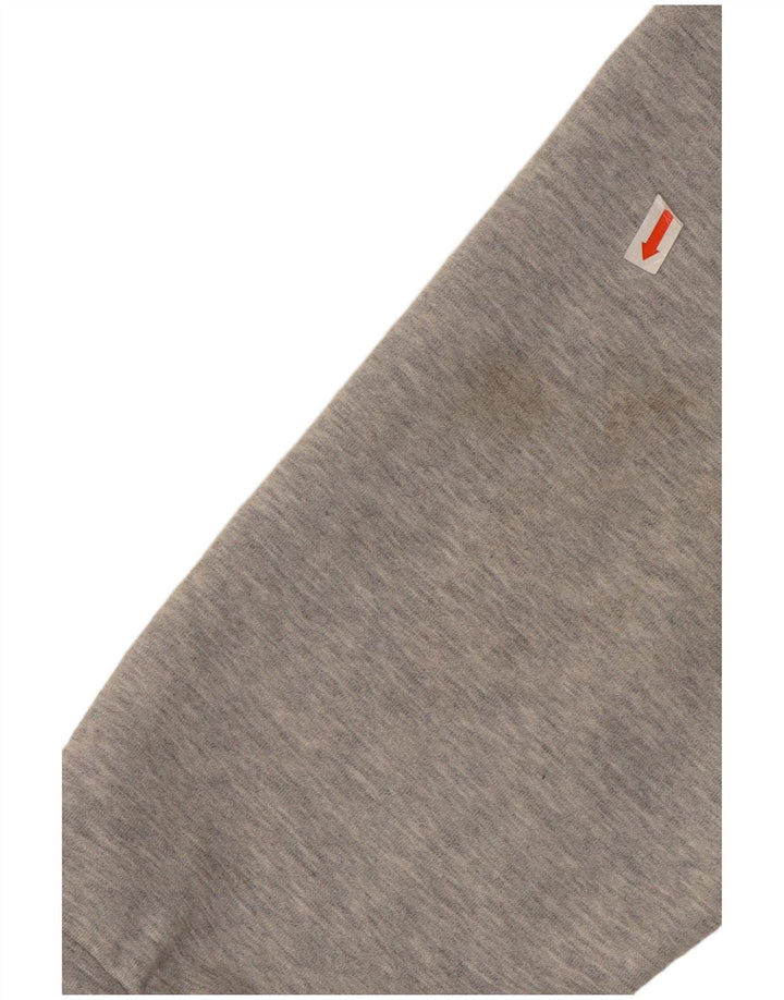 Pulover ADIDAS pentru bărbați, cu fermoar, bumbac XL, gri