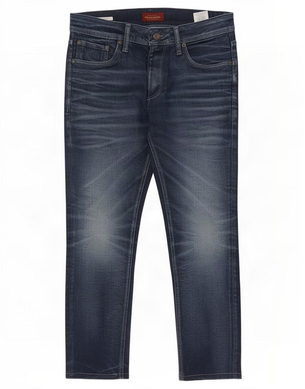 Jack & Jones Mens Tim Slim Jeans W30 L27 Blue Cotton