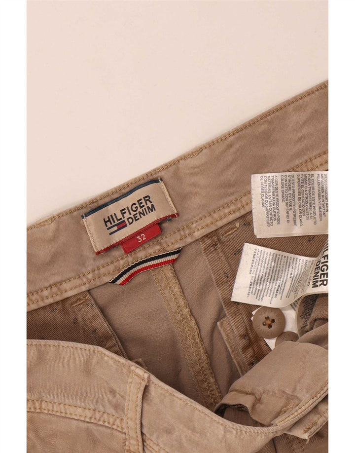 Pantaloni scurți cargo Tommy Hilfiger pentru bărbați W32 bumbac mediu bej