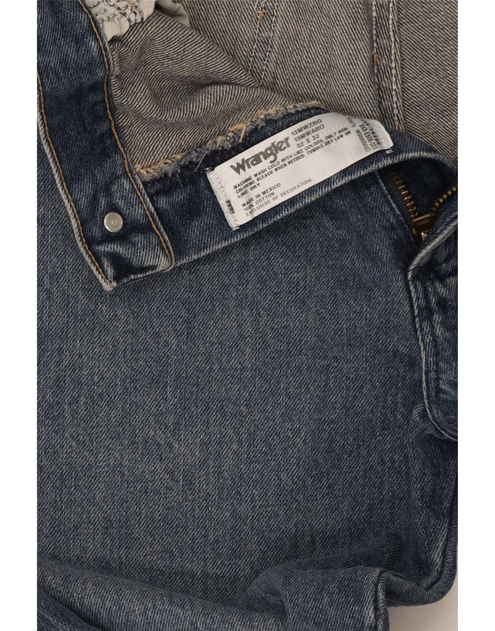 Blugi drepti pentru bărbați Wrangler W32 L32 Bumbac albastru