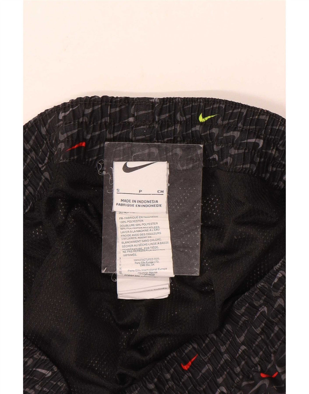 Pantaloni scurți sport grafic Nike pentru bărbați, poliester negru mic