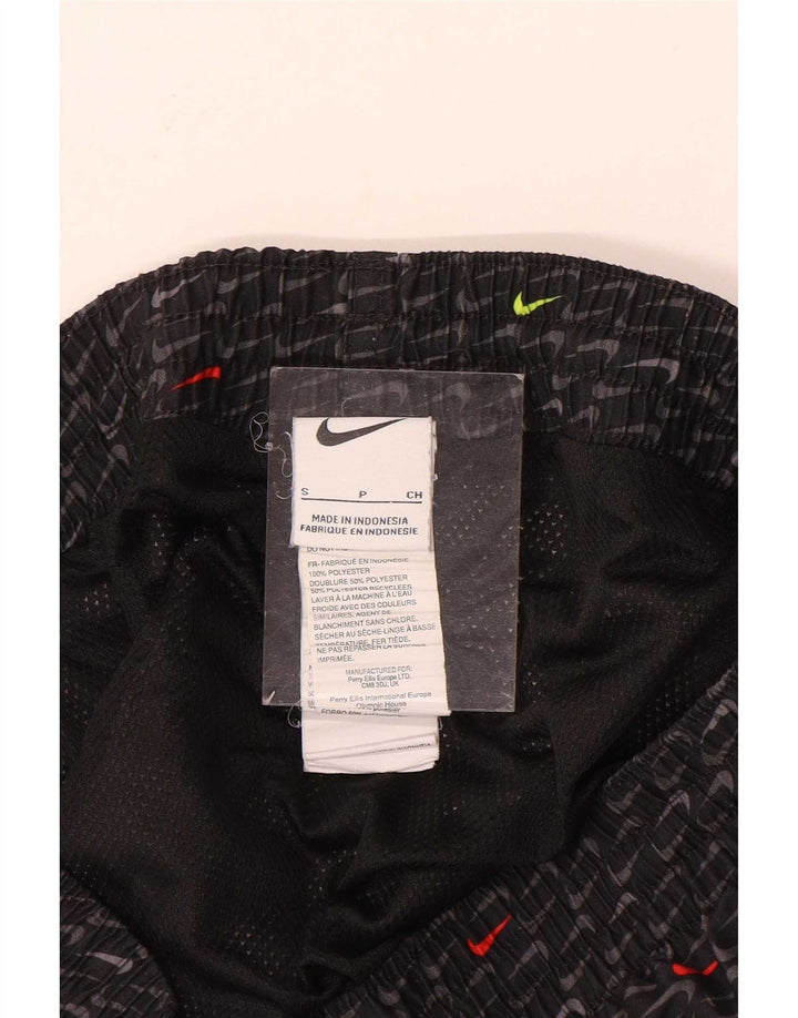 Pantaloni scurți sport grafic Nike pentru bărbați, poliester negru mic