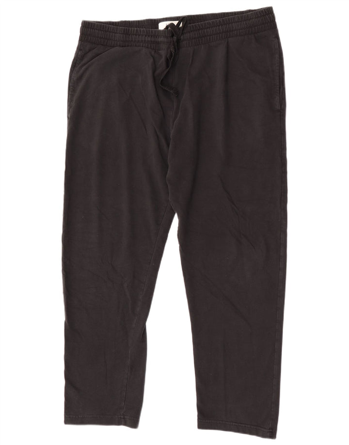 Pantaloni de trening pentru bărbați Marks & Spencer, cu formă regulată, XL, bumbac negru