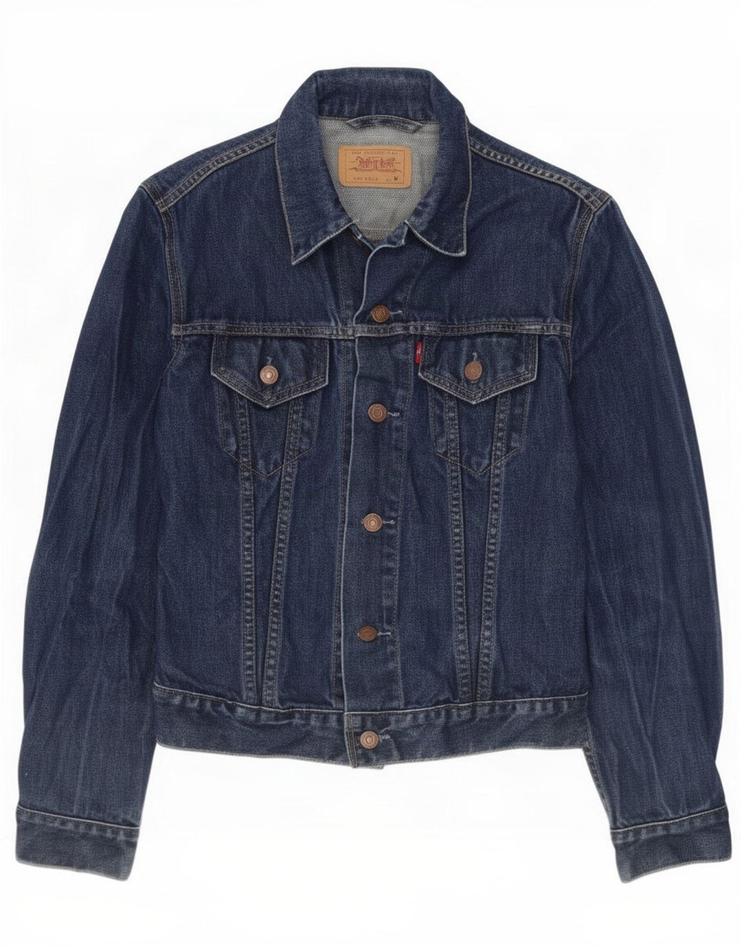Jachetă de blugi Levi's pentru femei UK 12 Medium Bluemarin Bumbac
