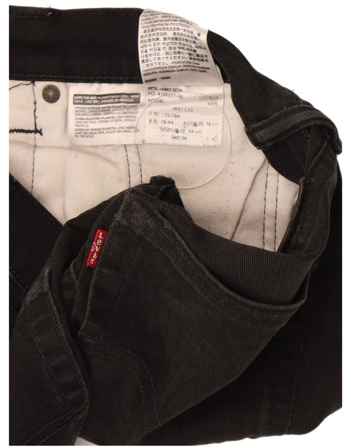 Blugi slim pentru bărbați Levi's W31 L32 bumbac negru
