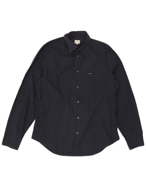 Cămașă pentru bărbați Calvin Klein Jeans 2XL, bumbac bleumarin