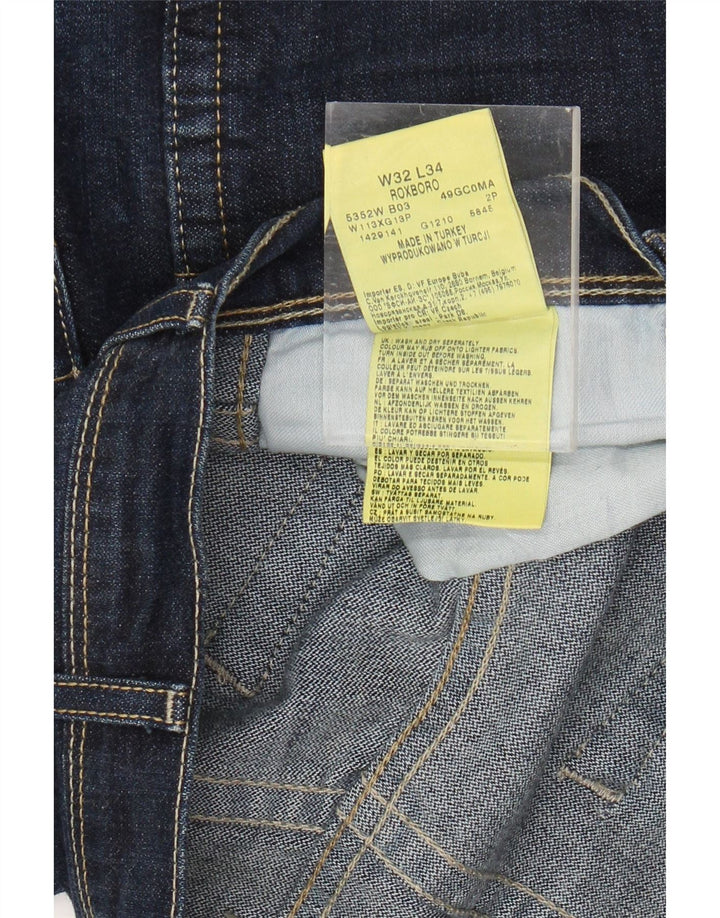 WRANGLER Blugi Roxboro drepte pentru bărbați W32 L34 bumbac albastru