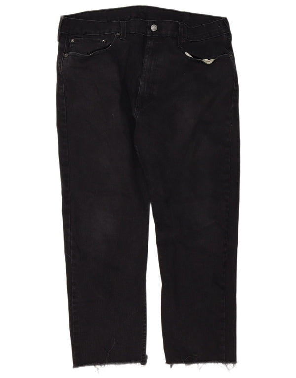 Blugi conici pentru bărbați Levi's 502 W38 L26 bumbac negru