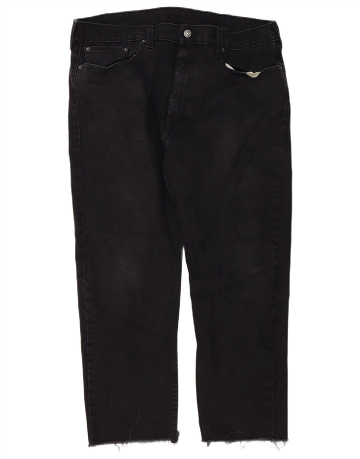 Blugi conici pentru bărbați Levi's 502 W38 L26 bumbac negru
