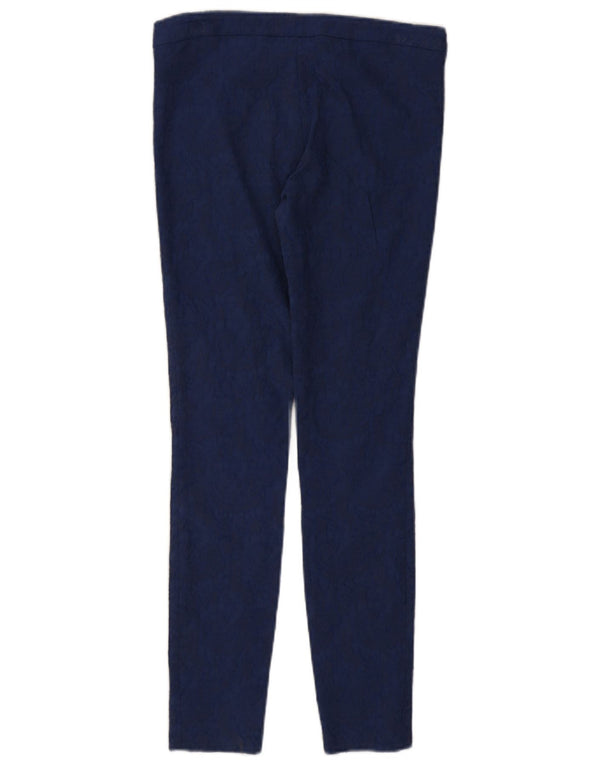 Pantaloni skinny casual pentru femei Zara Mici L26 L28 Albastru Paisley