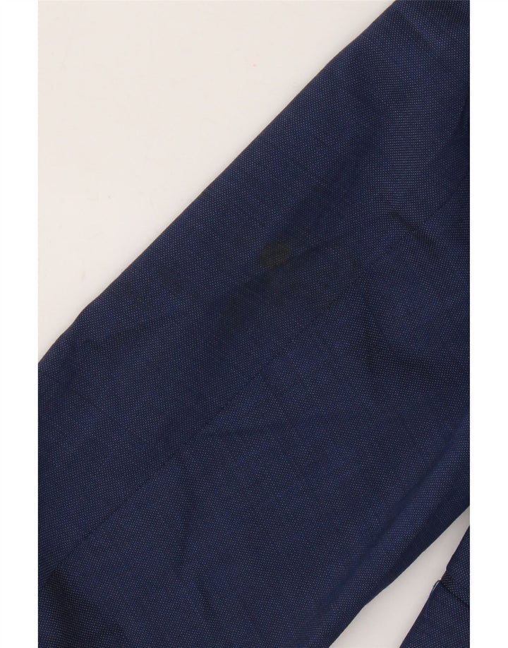 Blazer pentru bărbați Zara cu 2 nasturi EU 46 Lână albastră mică