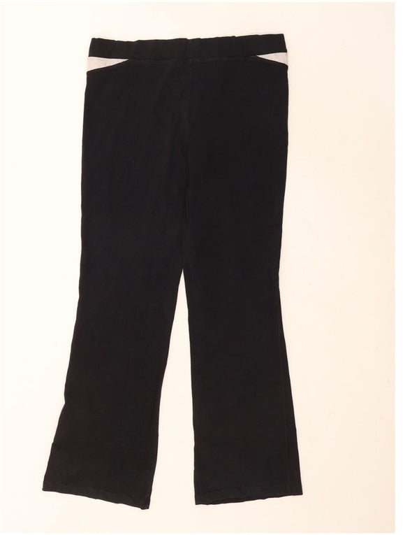 Pantaloni de trening Fila Flare pentru femei UK 12 Medium Black Bumbac Sport