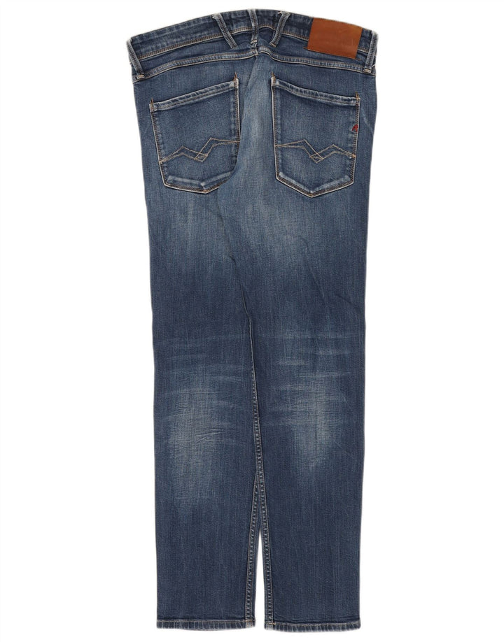 Replay blugi slim pentru femei W33 L29 albastru