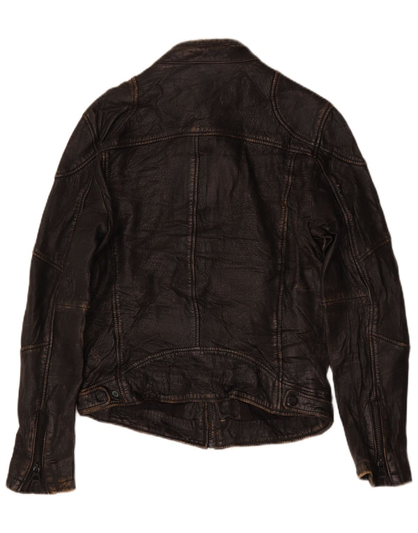 Jachetă din piele pentru bărbați Gypsy UK 38 Medium Black