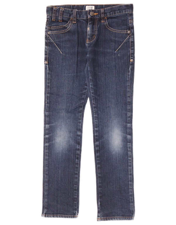 Blugi Slim Fete Armani 9-10 Ani L26 L25 Bumbac Albastru