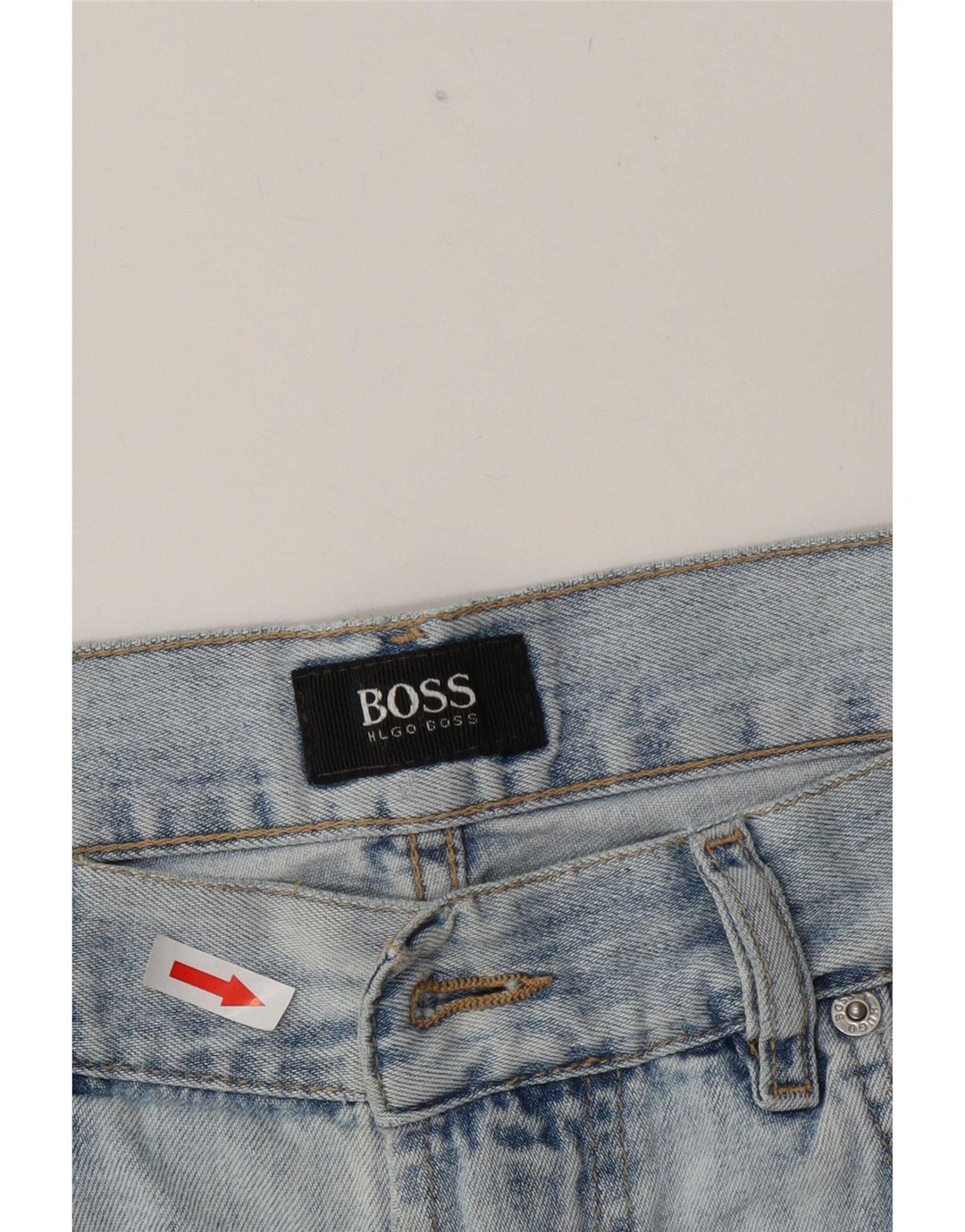 Pantaloni scurți din blugi pentru bărbați Hugo Boss W35 Large Blue