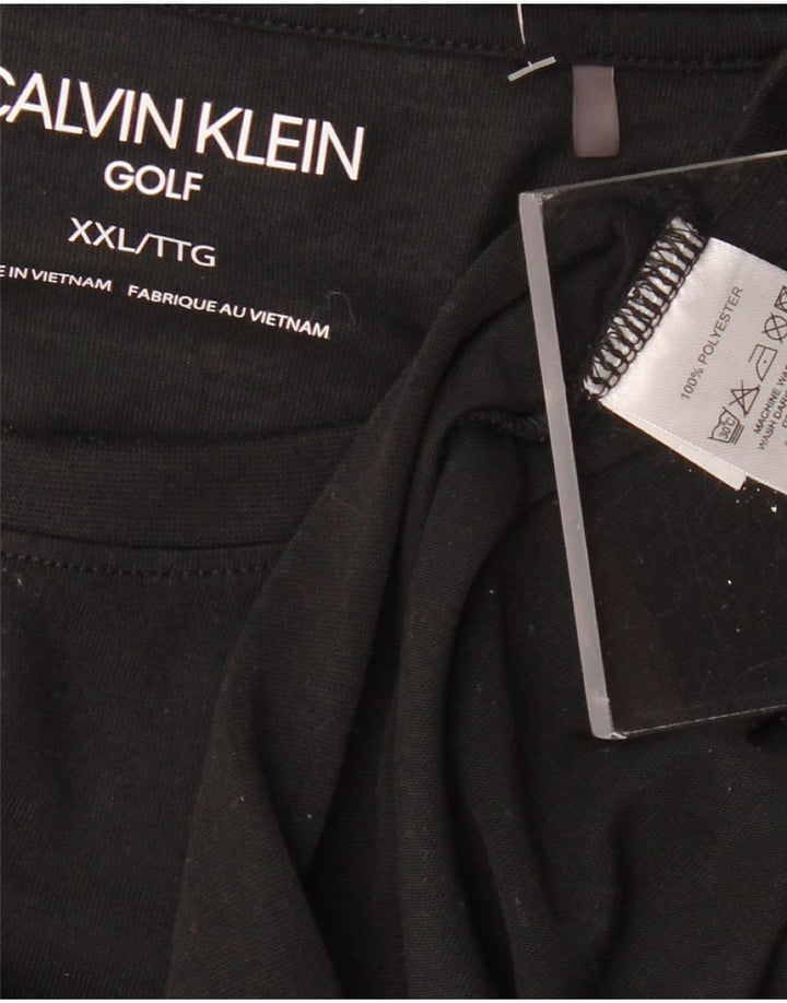 CALVIN KLEIN Tricou Bărbați Top 2XL Negru Poliester