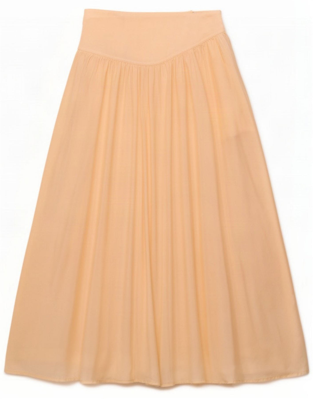 Byblos Fusta evazată plisată pentru femei US 8 Medium W26 Beige Silk