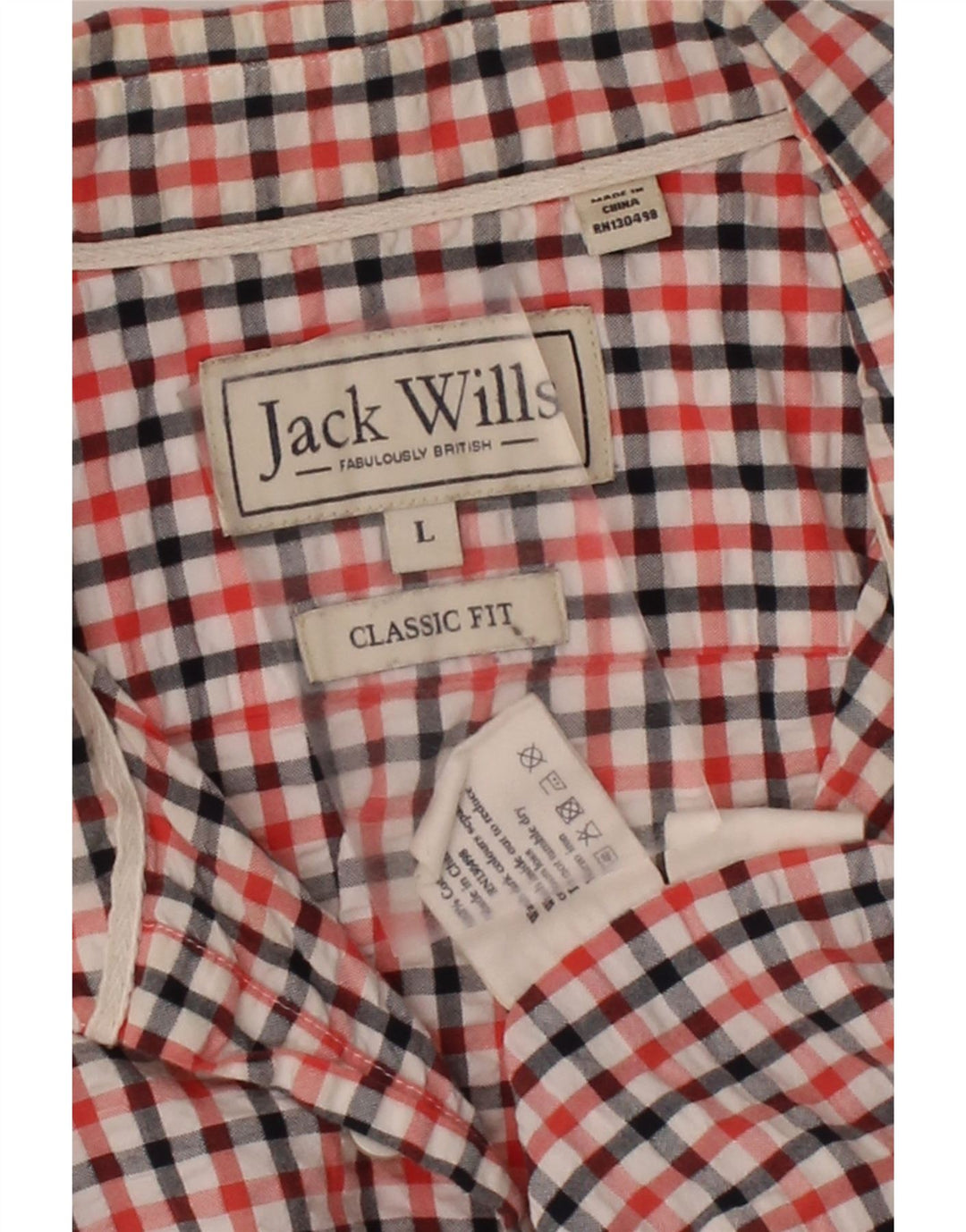 JACK WILLS Mens Classic Fit Shirt Large Multicoloured Gingham Cotton Vintage Jack Wills and Second-Hand Jack Wills from Messina Hembry 