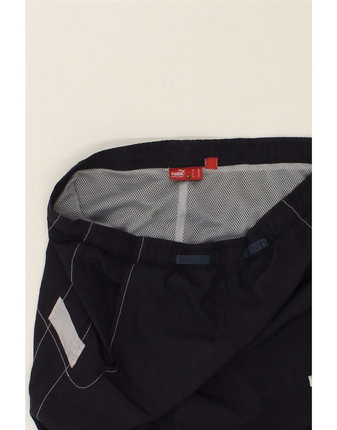 PUMA Boys Bermuda Sport Shorts 13-14 Years Navy Blue Polyester Vintage Puma and Second-Hand Puma from Messina Hembry 