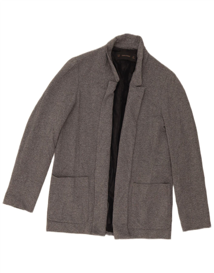 Jachetă blazer supradimensionată pentru femei Zara UK 6 XS, gri, viscoză