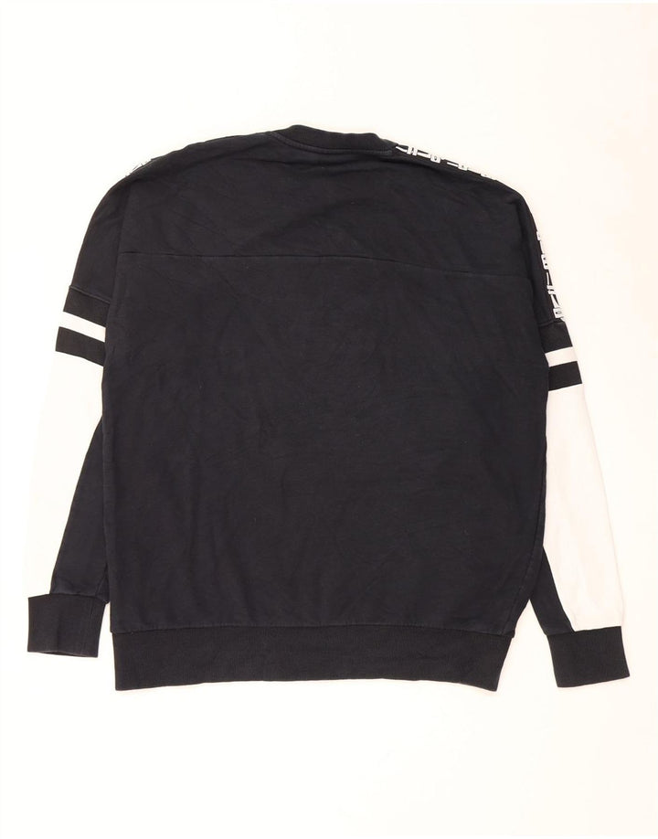 Pulover cu grafic pentru bărbați Puma, pulover mare, negru, bumbac color bloc