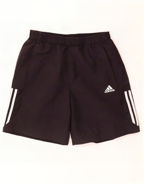 Pantaloni scurți sport Adidas pentru bărbați, poliester mediu negru