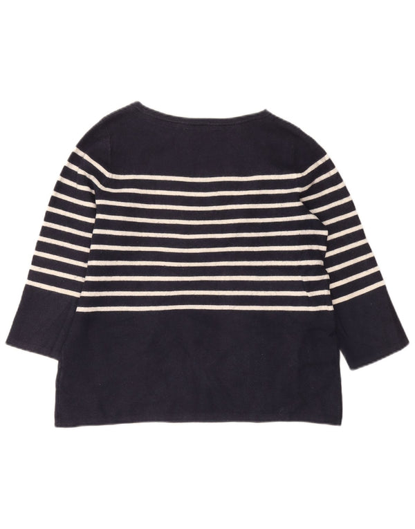 CREW CLOTHING Pulover pentru femei cu decolteu cu barca UK 14 Medium Bleumarin