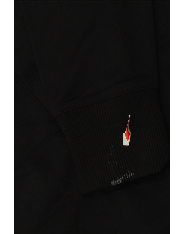 Jachetă de top pentru trening Nike pentru femei UK 10/12 Poliester cu dungi negre medii