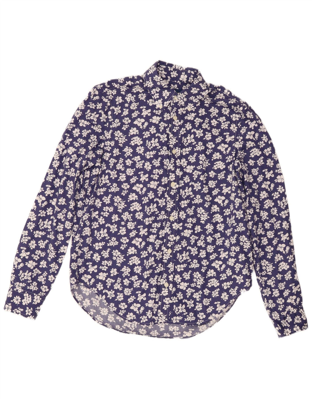 Cămașă pentru femei Ralph Lauren US 8 Medium Bluemarin Floral Bumbac