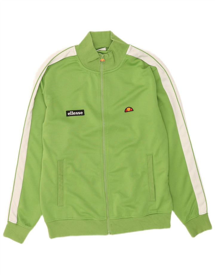 Jachetă de trening pentru bărbați Ellesse, verde mediu, poliester color bloc