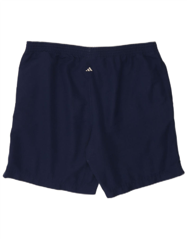 Pantaloni scurți sport pentru bărbați Adidas, mari, albastru, poliester