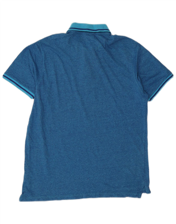 Cămașă polo Pierre Cardin pentru bărbați, bumbac albastru mediu