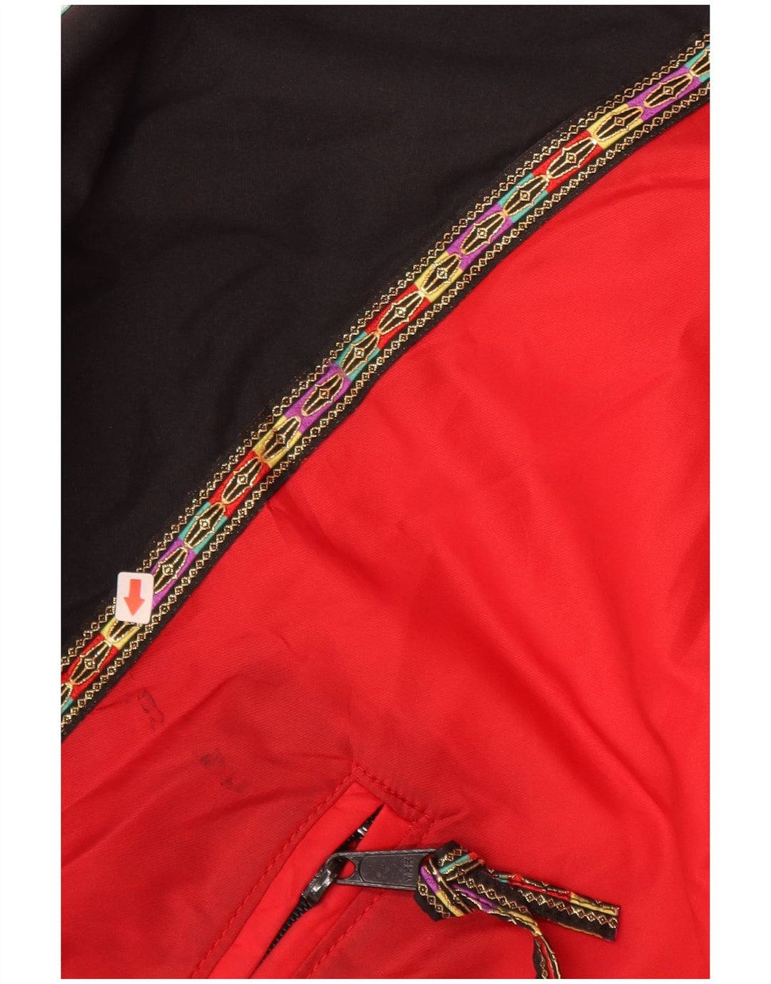 Jachetă de vânt pentru femei POLARIS UK 12 Medium Red Colorblock Nylon