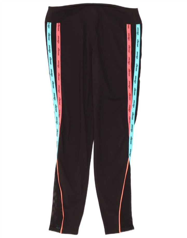 Leggings cu grafică pentru femei Ellesse UK 14, mare, negru, bloc de culoare