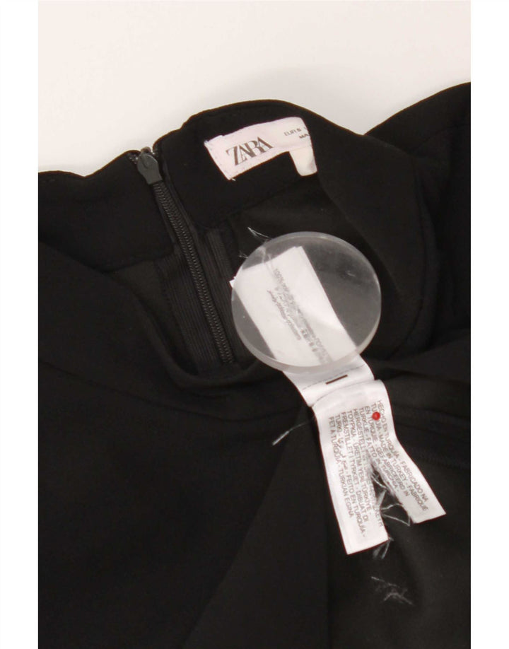 Rochie teacă fără mâneci pentru femei Zara UK 10 Poliester negru mic