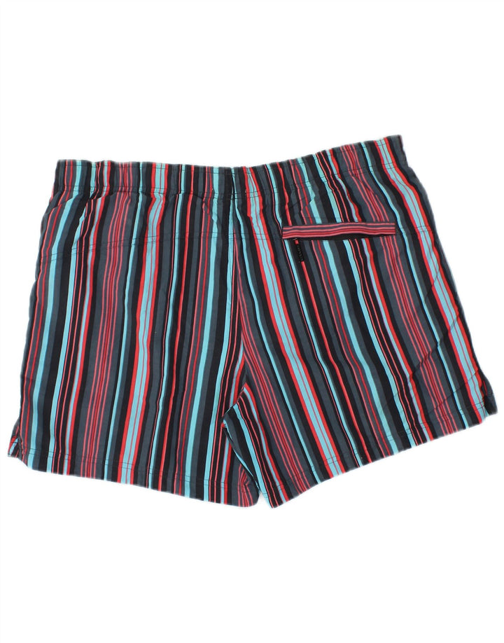 Pantaloni scurți de înot CALVIN KLEIN pentru bărbați, nailon cu dungi medii, multicolore