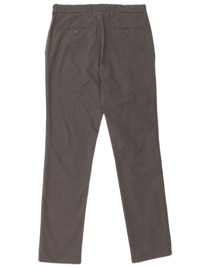 Pantaloni chino slim pentru bărbați Marks & Spencer L30 L31 bumbac gri