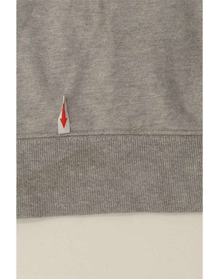 Pulover pentru bărbați Zara, bumbac color bloc, gri mediu