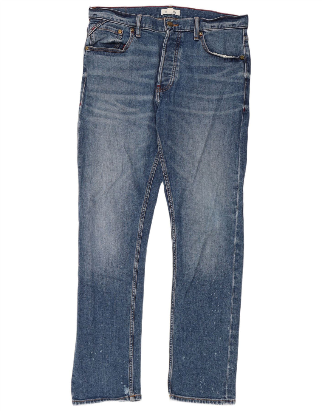Blue Stuff Blugi slim pentru bărbați învechiți W34 L31 Bumbac albastru
