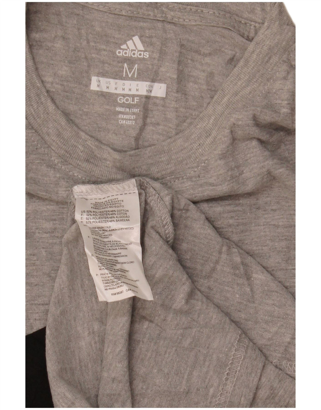 Tricou cu mânecă lungă pentru bărbați Adidas, gri mediu, cu pete din poliester